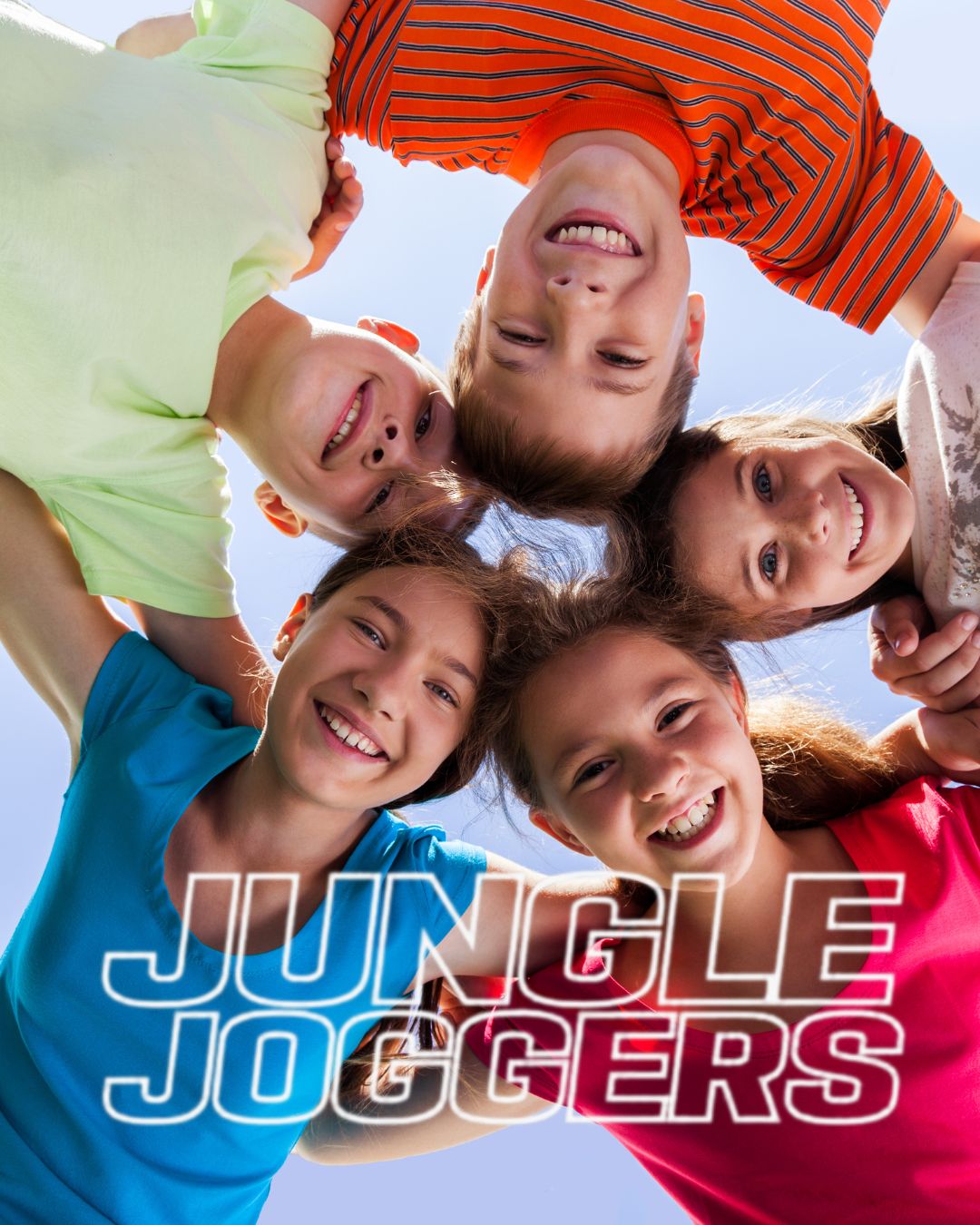 fröhliche Kids mit logo jungle joggers