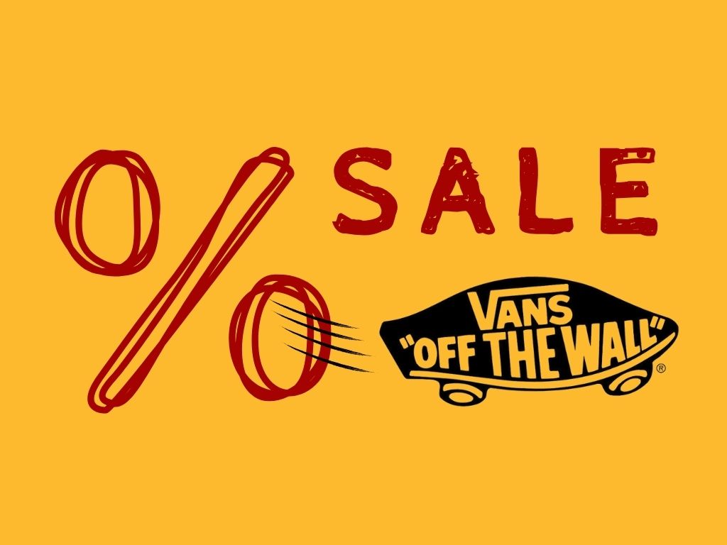 prozentzeichen logo vans und hinweis sale