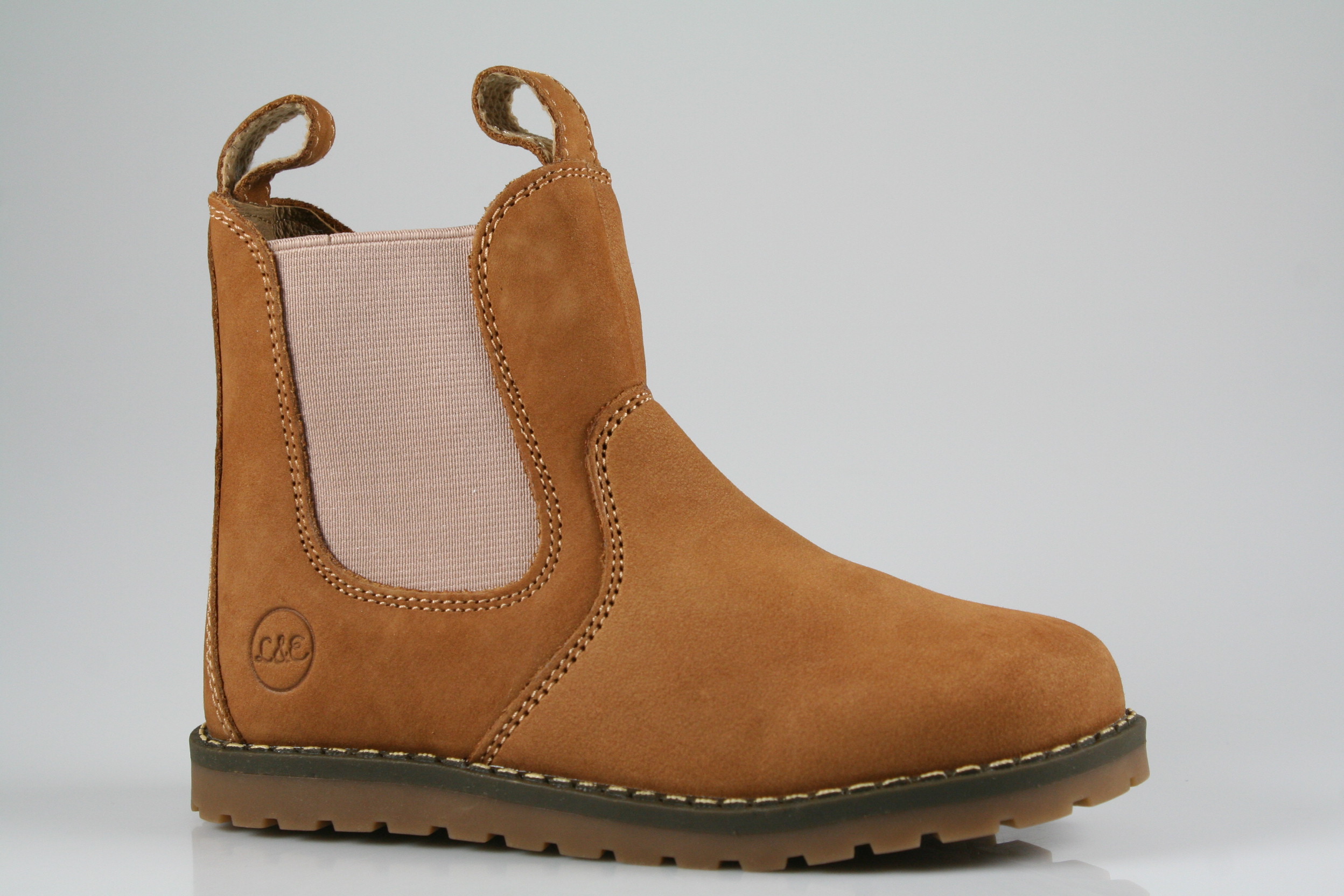 Lotta&Emil - chelsea boot winter camel+rosa