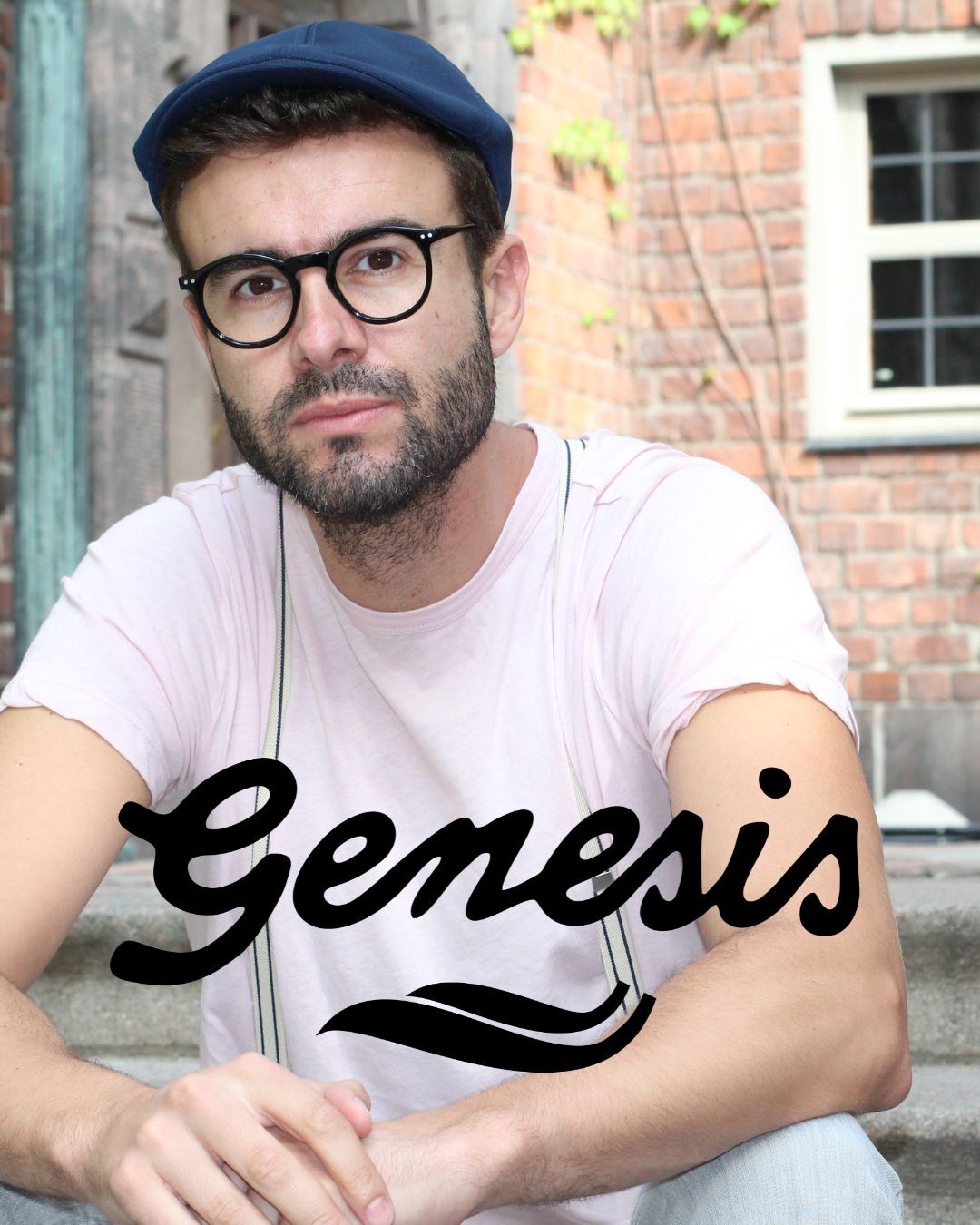 junger Mann logo genesis footwear