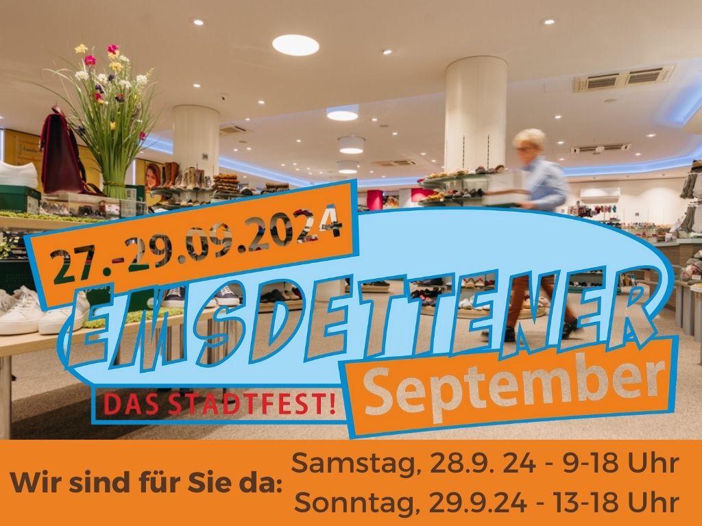 Bilde vom Schuhhaus Hölscher zum Emsdettener September