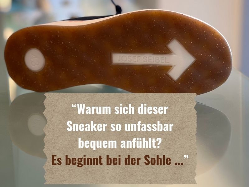 sohle schuh mit pfeil