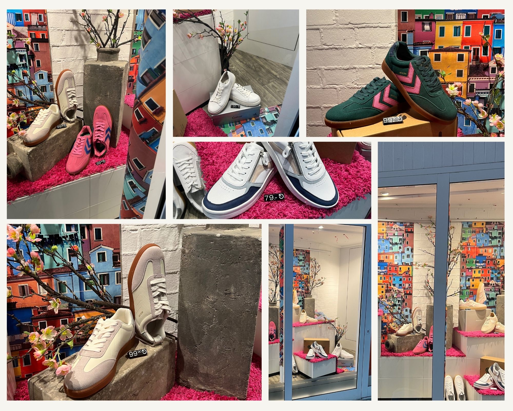 frühling 2025 in der rathauspassage collage der neuen deko in der rathauspassage