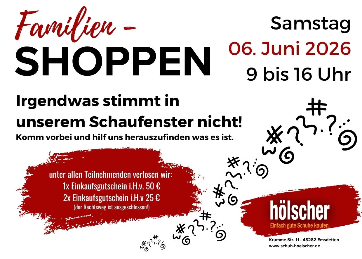 Familienshoppen zu Kinder in der Innenstadt - geöfnet Samstag von 9 bis 16 Uhr