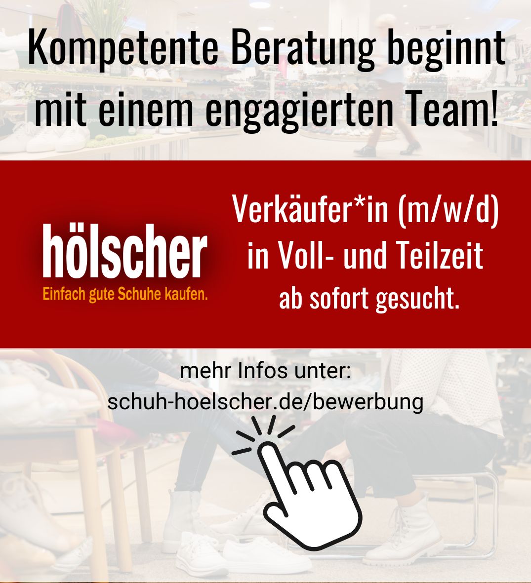 Anzeige suchen Voll- bzw. Teilzeitkraft